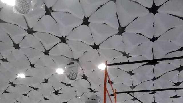 Designer ceiling installation by Eleonora Polupanova 