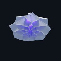  RGB backlight of kinetic lamp with honeycomb structure 