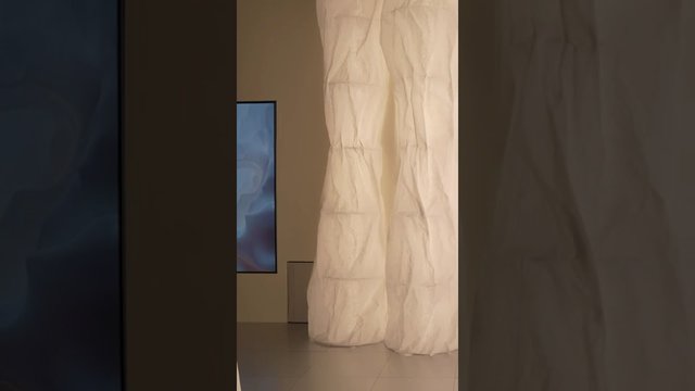 Light columns made of architectural paper in Trend Room “Interpretation” 