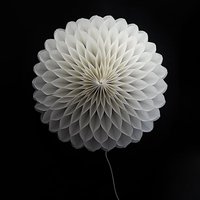 Decorative light sculptures in the shape of dahlias 