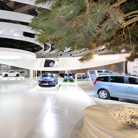 Ceiling design at the PEUGEOT booth 
