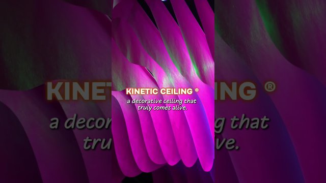Kinetic Ceiling — a decorative ceiling that moves, breathes, and transforms the space 