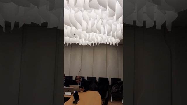 Office ceiling for the meeting room at MTS Bank 