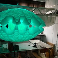 Aquamorph Light — a designer pendant light in the shape of a shell 