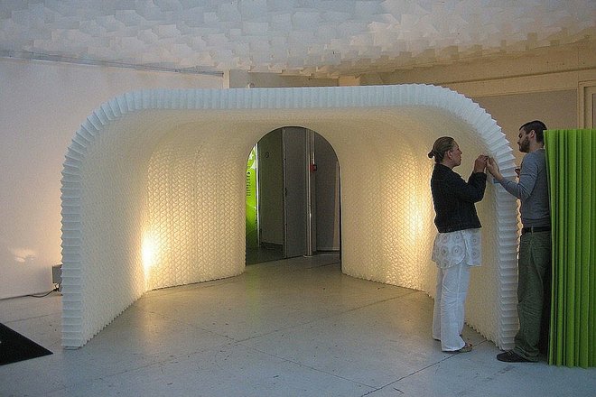 Paper Honeycomb Arch 
