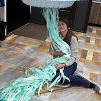 Origami paper jellyfish 