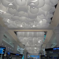 Paper backlit ceiling at Rivegauche 