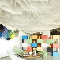 Paper ceiling DROP ONDULATION BUREAUX PCI 