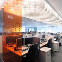 Paper honeycomb ceiling 