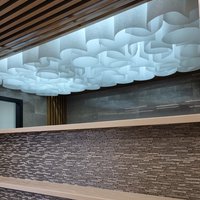 Paralume® ceiling used by designer Olga Barabash to decorate the hall of the Medical Center 