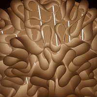 Wave ceiling® paper ceiling — bottom view 