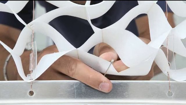 Honeycomb non-flammable paper ceiling 
