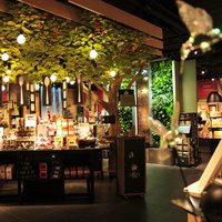 Paper decorations for a store 