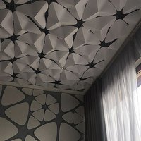 Paper ceiling installation in restaurant 