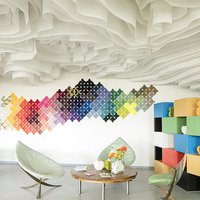 DROP ONDULATION BUREAUX PCIe ceiling decor 