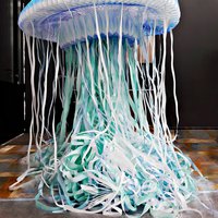 Decorative jellyfish made of paper 