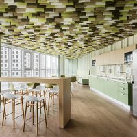 Decorative ceiling in Raiffeisenbank 