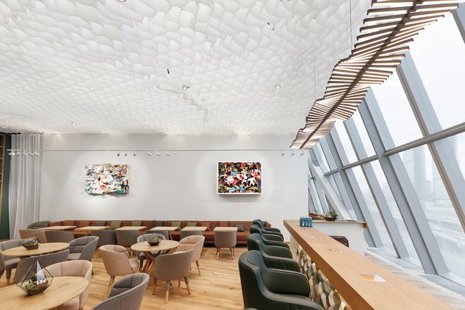 Honeycomb® ceiling in Lexus Dome design, Moscow 