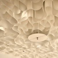 Decorative ceiling in the HeadHunter office. Ekaterina Fadeeva Studio 