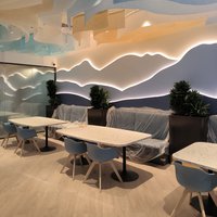 Paper Design decorative ceiling in VTB restaurant 