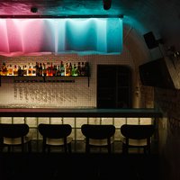 Bar counter design in Ola bar in St. Petersburg, by Angelina Kostenko, photography: Sasha Pas 