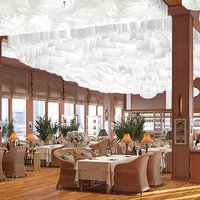 Render. Wave® suspended ceiling on a ship 