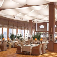 Interior design on a cruise ship 