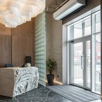 Reception area decor in the restaurant 