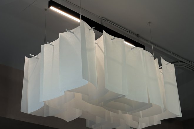 Designer chandelier made by the "Chistiy List" ("Clean Slate") design studio 