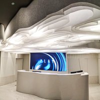 Designer ceiling made of paper materials, fire certificate M1 