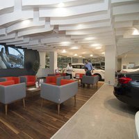 Drop Stripe® design ceilings for car showrooms 