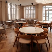 Designer ceiling in the Zhemchuzhina Café 