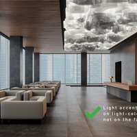 Ventilation masking on the ceiling 