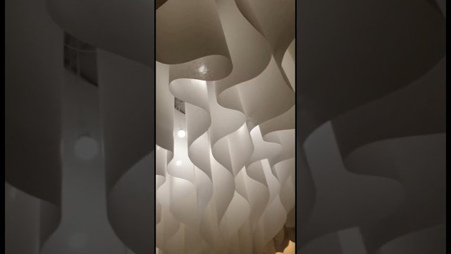 Decorative lamellas ceiling 