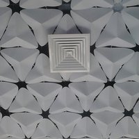 Beautiful ceiling with architectural paper 