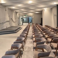 The beautiful ceiling for a conference room 