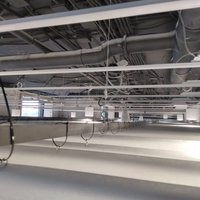 Lamellar ceiling installation 