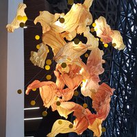Fire chandelier for a concert Hall on the Black Sea coast 