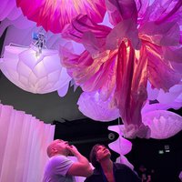Kinetic Form—opening flowers at the Paper Design® stand 