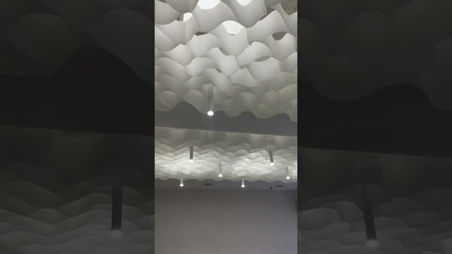Paper honeycomb ceiling 