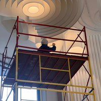Installation of paper ceilings by Paper Design® specialists 