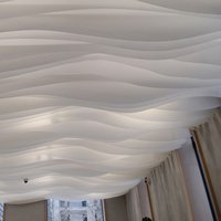 Non-flammable material for office ceilings 
