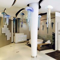 Paper jellyfish in interior decorations, Monaco 