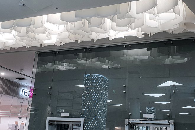 Paralume suspended ceiling for shopping malls in Kazan 