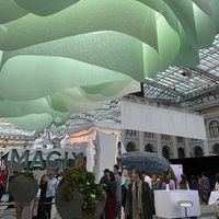 Suspended ceiling for the MAGLY exhibition stand 
