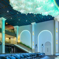 Decorative ceiling made of architectural paper 