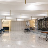 Decorative ceiling in the Sheremetev Park Hotel restaurant 