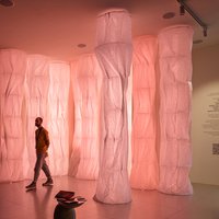 Stalactite light columns in Trend Room “Interpretation” 