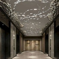 Ceiling decoration - flat silver fish Flat-Fish 